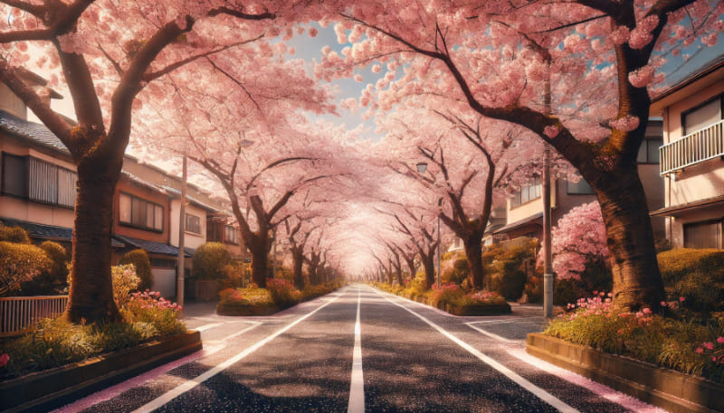 卒業の桜