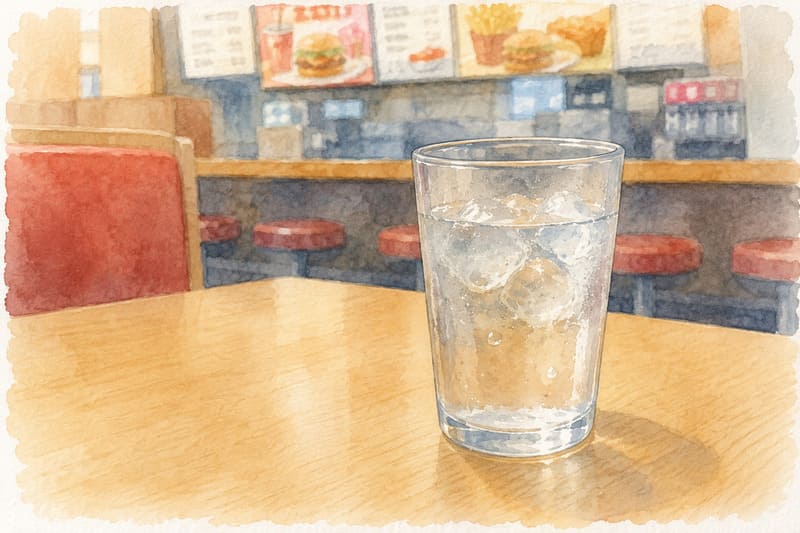 水の入ったグラス