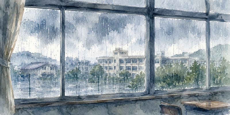 大雨の日
