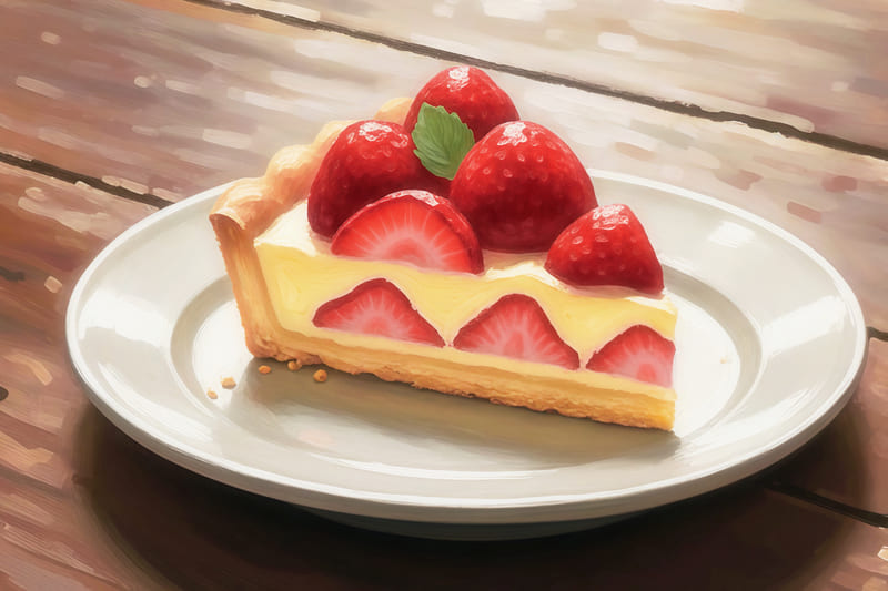 オルコット家で出たイチゴタルト