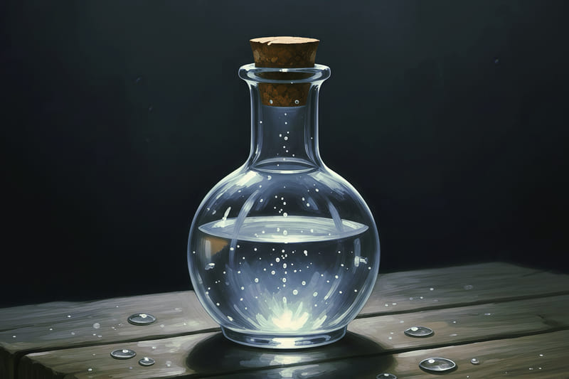 痛みを伴う透明な回復薬