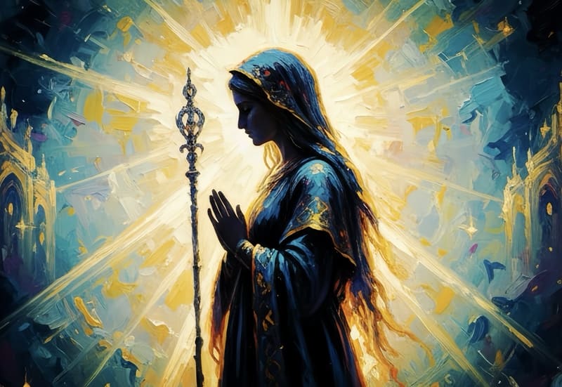 聖女様シルエット