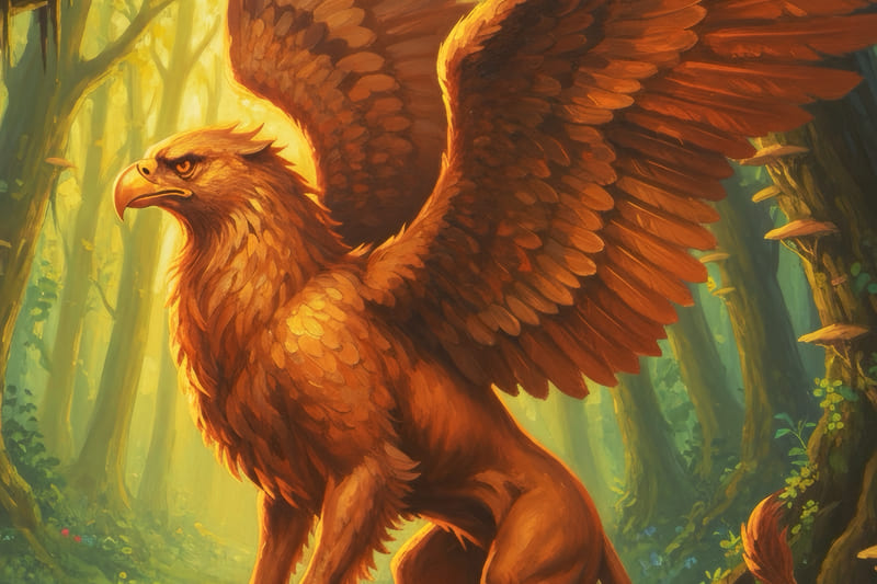 黄金色のグリフォン