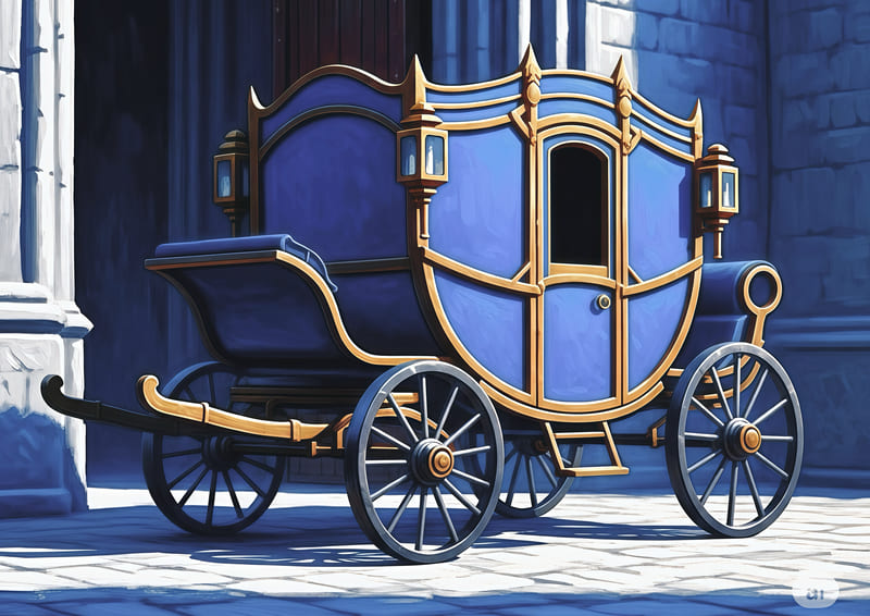 第一次審査の会場に行く際に乗った馬車