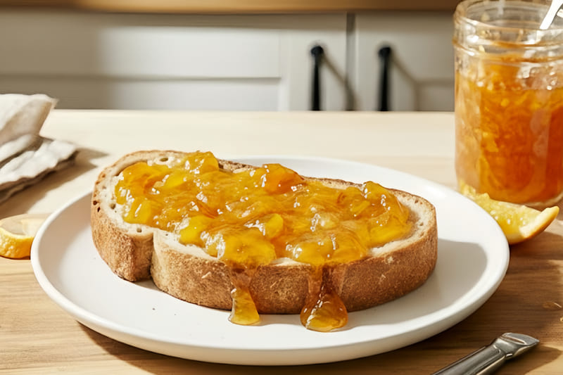 八奈見が食べていたマーマレードたっぷりトースト