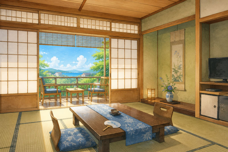 旅館の客室
